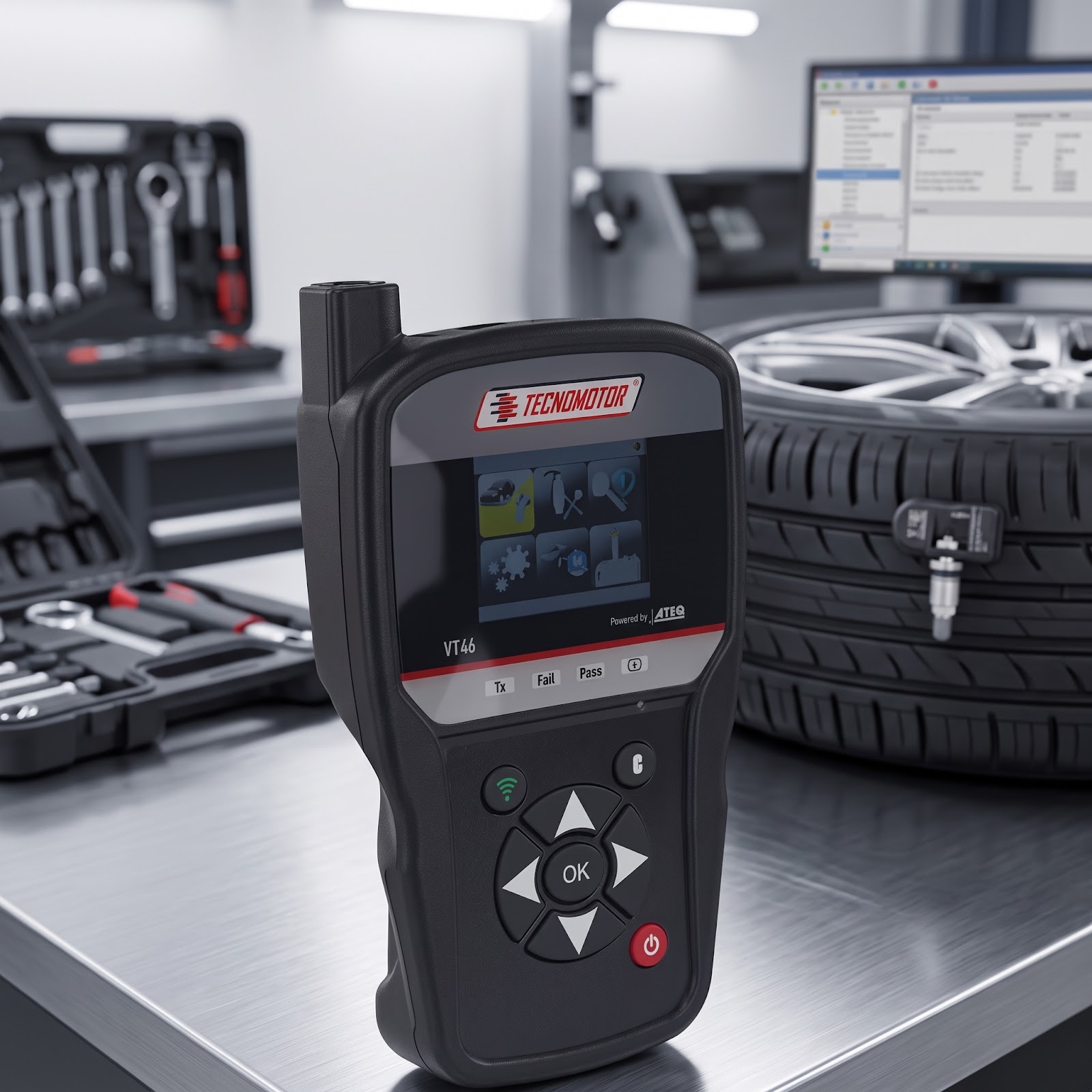 Sistema TPMS e Rasther Box: como dominar o diagnóstico de sensores de pneu
